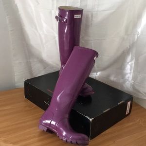 Original Gloss Tall BlackBerry Hunter Boots
